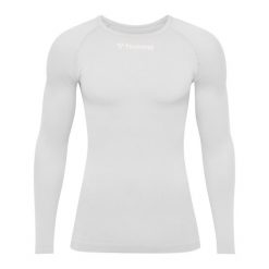 Koszulka z długim rękawem Hummel Comfort 2.0. Białe koszulki męskie z długim rękawem HUMMEL, bez wzorów, sportowe, bez kołnierzyka, bez ramiączek. Za 185.50 zł.