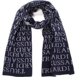 Szal TRUSSARDI JEANS - Scarf Logo Mixed 57Z00101 U611. Niebieskie szaliki męskie TRUSSARDI JEANS, z jeansu. Za 209.00 zł.