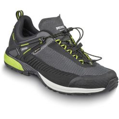 Buty trekkingowe męskie MEINDL Speed Trail GTX, z membraną Gore-Tex. Szare buty trekkingowe męskie Meindl, bez wzorów, z gore-texu, bez zapięcia, trekkingowe, gore-tex. W wyprzedaży za 521.95 zł.