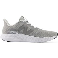 Buty męskie New Balance M411RY3 – szare. Szare buty treningowe męskie New Balance, bez wzorów, bez zapięcia, do biegania. Za 229.99 zł.