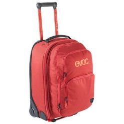 Walizka podróżna kabinowa z odpinanym plecakiem Evoc Terminal Bag. Czerwone walizki męskie EVOC, bez wzorów. Za 997.00 zł.
