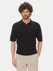 Only & Sons Polo Tony 22033571 Czarny Regular Fit. Czarne koszulki polo męskie Only & Sons, m, bez wzorów, z bawełny, bez kołnierzyka, bez ramiączek. Za 79.99 zł.
