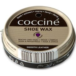 Pasta do obuwia COCCINE - Shoe Wax 55/32/40A/Zv2 Czarny. Czarne piżamy męskie Coccine, bez wzorów, ze skóry, bez kołnierzyka, bez ramiączek. Za 4.99 zł.