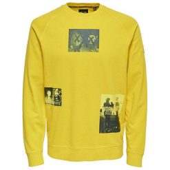 Only&Sons Męska Bluza Wuk Crew Neck Sweat Spectra Yellow (Rozmiar S). Bluzy nierozpinane męskie marki Only&Sons. W wyprzedaży za 140.00 zł.