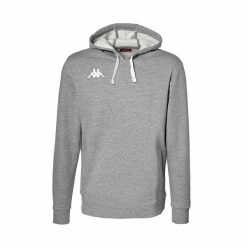 Bluza z kapturem Kappa Bali. Szare bluzy nierozpinane męskie Kappa, l, bez wzorów, z kapturem. Za 255.50 zł.