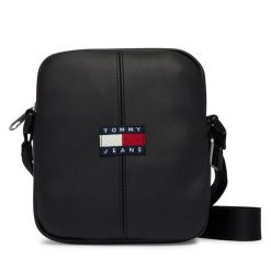 Saszetka Tommy Jeans. Czarne saszetki męskie Tommy Jeans, bez wzorów, z jeansu, małe. Za 289.99 zł.