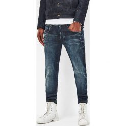 Dżinsy "3301" - Slim fit - w kolorze granatowym. Niebieskie jeansy męskie G-Star, z aplikacjami, klasyczne. W wyprzedaży za 265.95 zł.