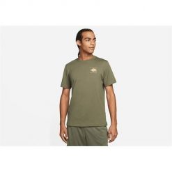 Koszulka sportowa męska Nike Air Jordan Flight Essentials Graphic. Zielone t-shirty sportowe męskie Nike, m, bez wzorów, sportowe, bez ramiączek. Za 239.99 zł.