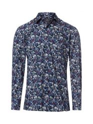 Finshley & Harding Koszula męska Mężczyźni Modern Fit Bawełna (100%) niebieski|wielokolorowy wzorzysty, 45. Niebieskie koszule męskie Finshley & Harding, m, bez wzorów, z bawełny, bez kołnierzyka, bez ramiączek. Za 229.95 zł.