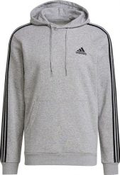 Adidas Bluza męska adidas Essentials Fleece 3-Stripes Hoodie szara GK9084. Szare bluzy nierozpinane męskie ADIDAS, m, bez wzorów, bez ramiączek, bez kaptura. Za 222.25 zł.