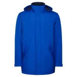 Męska Ocieplana Parka America. Niebieskie parki męskie ROLY, m, bez wzorów, z puchu, bez kaptura. Za 158.99 zł.