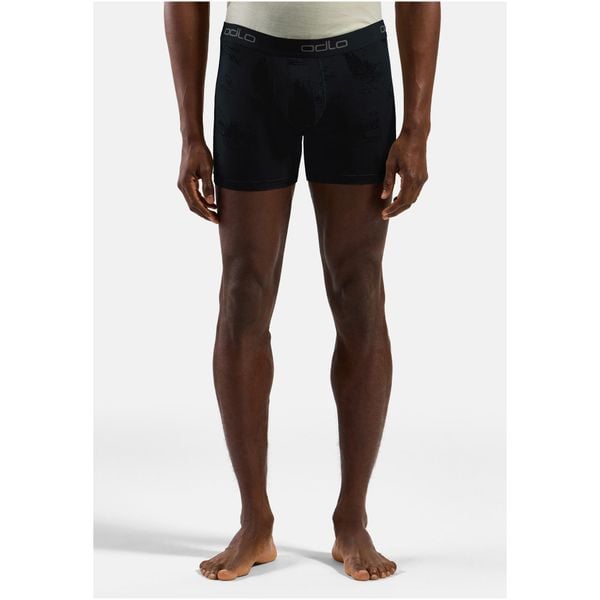 Bokserki męskie Odlo ACTIVE F-DRY GRAPHIC 2 PACK. Czarne bokserki męskie Odlo, m, bez wzorów. W wyprzedaży za 269.99 zł.