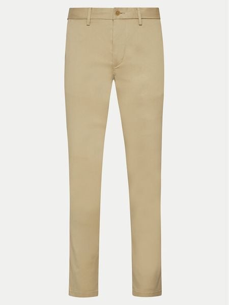 Tommy Hilfiger Chinosy Core Denton MW0MW28884 Beżowy Straight Fit. Brązowe eleganckie spodnie męskie Tommy Hilfiger, bez wzorów, z bawełny. Za 539.99 zł.