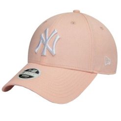 Czapka z daszkiem New Era MLB New York Yankees. Czerwone czapki męskie New Era, bez wzorów, z bawełny, sportowe. Za 99.99 zł.