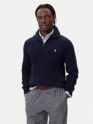 Polo Ralph Lauren Sweter 710974167001 Granatowy Regular Fit. Niebieskie kardigany męskie Polo Ralph Lauren, m, bez wzorów, z bawełny, bez ramiączek. Za 1,079.00 zł.