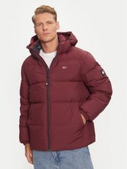 Tommy Jeans Kurtka puchowa Essential DM0DM19786 Czerwony Regular Fit. Czerwone kurtki męskie Tommy Jeans, m, bez wzorów, z jeansu, bez ramiączek, bez kaptura. Za 689.99 zł.