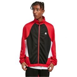 Kurtka dresowa Urban Classics Starter Laser. Czarne kurtki męskie Urban Classics, m, bez wzorów, z dresówki, sportowe, bez ramiączek, bez kaptura. Za 337.00 zł.