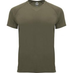 Męska Koszulka Sportowa Z Krótkim Rękawem Bahrain. Zielone t-shirty sportowe męskie ROLY, m, bez wzorów, sportowe, bez ramiączek. Za 25.99 zł.