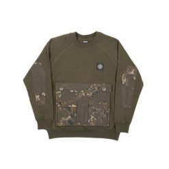 Bluza Męska Wędkarska Khaki Camo Z Kieszeniami Nash Scope Hd Jumper. Brązowe bluzy nierozpinane męskie Nash, m, bez wzorów, sportowe, bez ramiączek, bez kaptura. Za 479.99 zł.