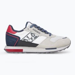Buty męskie Napapijri Virtus. Szare buty trekkingowe męskie Napapijri, bez wzorów, bez zapięcia, trekkingowe. Za 239.99 zł.