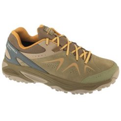 Buty trekkingowe męskie, Yokota 3 GTX. Brązowe buty trekkingowe męskie Merrell, bez wzorów, sportowe, bez obcasa, bez zapięcia. Za 529.99 zł.