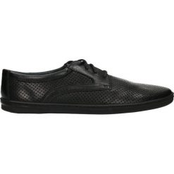 Półbuty ITEN. Czarne eleganckie półbuty męskie Gino Rossi, ze skóry, eleganckie. W wyprzedaży za 249.90 zł.