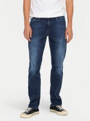 Only & Sons Jeansy 22032697 Granatowy Slim Fit. Niebieskie jeansy męskie Only & Sons, bez wzorów, z bawełny. Za 179.99 zł.