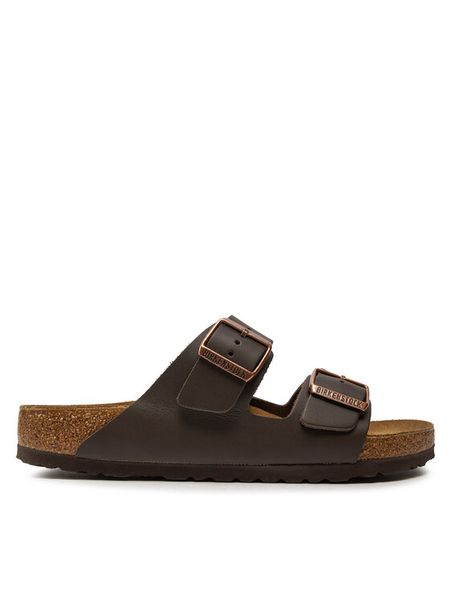 Birkenstock Klapki Arizona 051101 Brązowy. Brązowe klapki i japonki męskie Birkenstock, bez wzorów, ze skóry. Za 499.99 zł.