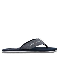 Japonki Tommy Hilfiger. Niebieskie klapki i japonki męskie Tommy Hilfiger, bez wzorów. Za 109.99 zł.