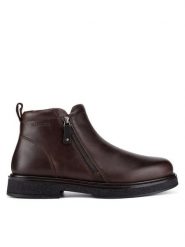 Badura Botki CALEB-03 MI08 Brązowy. Brązowe sztyblety męskie Badura, ze skóry, bez obcasa, bez zapięcia. Za 349.99 zł.