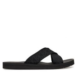 Klapki Calvin Klein. Czarne klapki i japonki męskie Calvin Klein, bez wzorów. Za 289.99 zł.