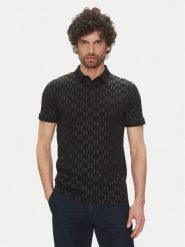 KARL LAGERFELD Polo 745070 552251 Czarny Regular Fit. Czarne koszulki polo męskie KARL LAGERFELD, m, bez wzorów, z bawełny, bez kołnierzyka, bez ramiączek. Za 459.99 zł.