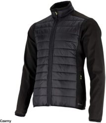 Bluza softshell męska pikowana stójka ocieplany korpus hybrydowa dwa materiały odporna na działanie wilgoci AUGUST M czarny 4XL. Czarne bluzy nierozpinane męskie Stalco, m, bez wzorów, z softshellu, bez ramiączek, bez kaptura. Za 227.39 zł.