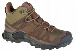 Buty GORE TEX Salomon X Ultra Tracker GTX - green/earth/black rozmiar: 45. Czarne buty trekkingowe męskie Salomon, bez wzorów, z gore-texu, bez zapięcia, wspinaczkowe, gore-tex. Za 815.67 zł.