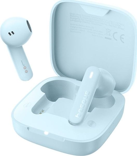 Słuchawki Baseus Słuchawki bezprzewodowe Bowie E16 niebieski. Niebieskie słuchawki bluetooth Baseus. Za 63.12 zł.