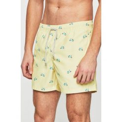 John Frank - Kąpielówki. Żółte kąpielówki męskie John Frank, l, bez wzorów, z dzianiny. W wyprzedaży za 69.90 zł.