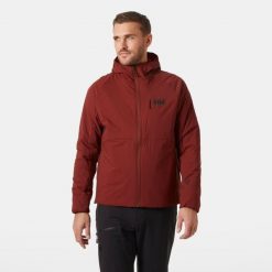 Kurtka turystyczna Helly Hansen Odin Stretch Insulat 2.0. Czerwone kurtki męskie Helly Hansen, l, bez wzorów, eleganckie, bez ramiączek, bez kaptura. W wyprzedaży za 1,037.50 zł.