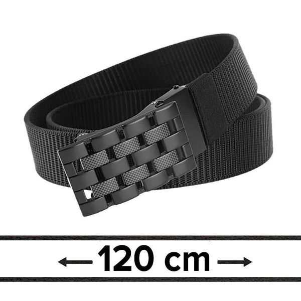 Pasek Materiałowy, Czarny 120 cm, Solidny, Automatyczna Klamra, Militarny -Pako Jeans. Czarne paski męskie Pako Jeans, bez wzorów, z jeansu, klasyczne. Za 49.00 zł.