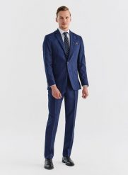PAKO LORENTE – Spodnie męskie garniturowe MERALD P00WB-6G-314-N. Eleganckie spodnie męskie Pako Lorente, bez wzorów, z tkaniny. Za 699.99 zł.
