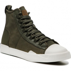 Trampki G-STAR RAW - Rackam Scuba Mid D10757-8390-723 Combat. Zielone trampki męskie G-Star Raw, z gumy, eleganckie. W wyprzedaży za 359.00 zł.