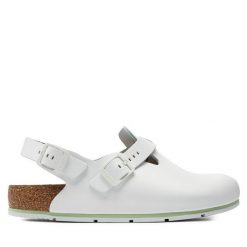 Sandały Birkenstock. Białe sandały męskie Birkenstock, bez zapięcia. Za 309.99 zł.