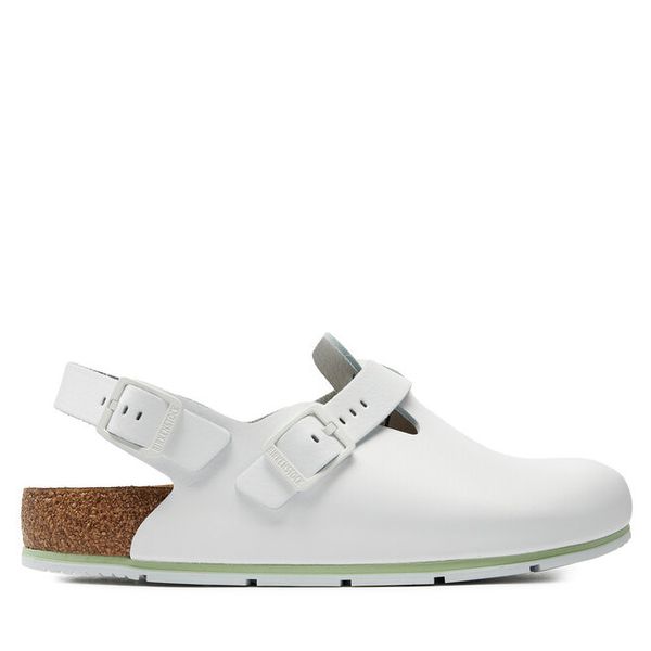 Sandały Birkenstock. Białe sandały męskie Birkenstock, bez zapięcia. Za 479.99 zł.