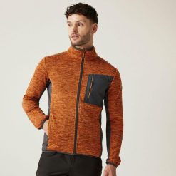 Polar turystyczny męski Baslinn. Brązowe bluzy z polaru męskie Regatta, m, bez wzorów, z polaru, sportowe, bez ramiączek, bez kaptura. W wyprzedaży za 208.50 zł.
