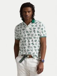 Polo Ralph Lauren Polo 710963484001 Biały Custom Slim Fit. Białe koszulki polo męskie Polo Ralph Lauren, m, bez wzorów, z bawełny, bez kołnierzyka, bez ramiączek. Za 419.99 zł.