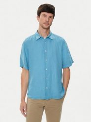 Boss Koszula Rash_2 50489345 Niebieski Regular Fit. Niebieskie koszule męskie Boss, l, bez wzorów, ze lnu, bez kołnierzyka, bez ramiączek. Za 239.99 zł.