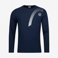 Bluza męska Club 21 Cliff LS. Niebieskie bluzy nierozpinane męskie Head, m, bez wzorów, sportowe, bez ramiączek, bez kaptura. W wyprzedaży za 129.50 zł.