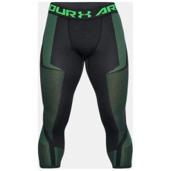 Under Armour Spodnie męskie Threadborne Seamless 3/4 Leg czarno-zielone r. S (1306391-002). Długie spodnie sportowe męskie marki Under Armour. Za 161.55 zł.