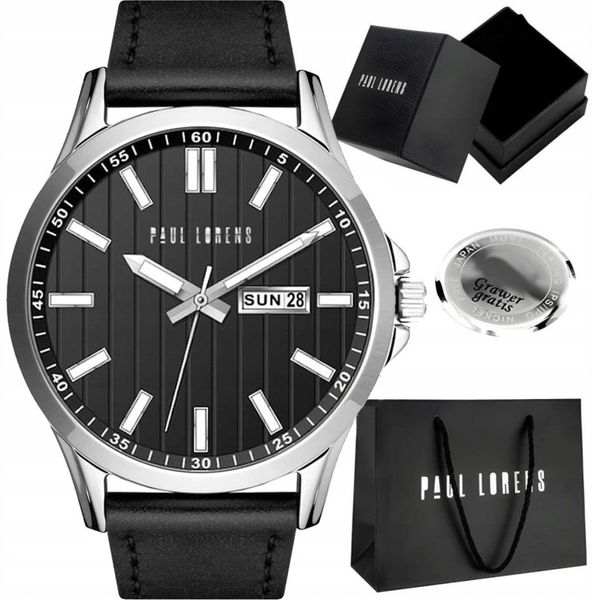 Zegarek męski Paul Lorens TORENT-1A1 Z GRAWEREM. Zegarki męskie Paul Lorens. Za 169.00 zł.