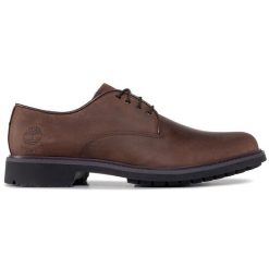 Półbuty Timberland. Brązowe codzienne półbuty męskie Timberland, bez wzorów, bez obcasa, bez zapięcia. Za 599.99 zł.