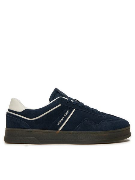 Tommy Jeans Sneakersy The Greenwich Suede EM0EM01516 Granatowy. Niebieskie buty sportowe na co dzień męskie Tommy Jeans, m, bez wzorów, z jeansu, bez ramiączek, bez kaptura. Za 249.99 zł.